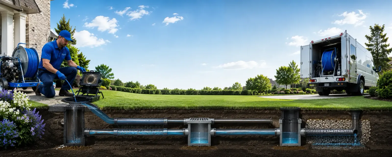 Outdoor drain cleaning information for Justice, WV